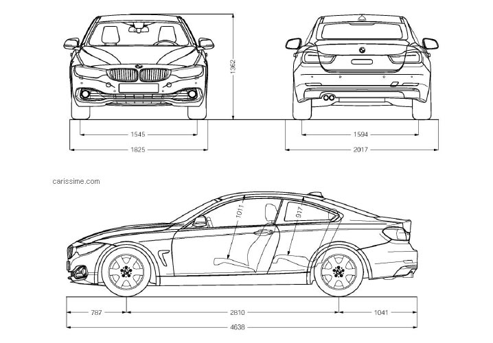 BMW Série 4 Coupé Dimensions