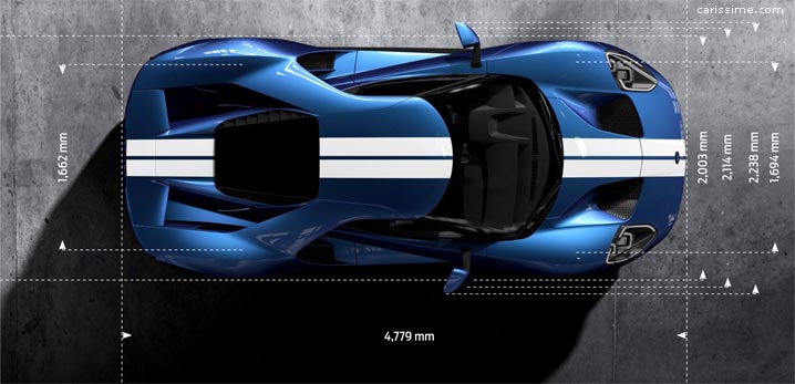 Dimensions Ford GT 2016 Supercar