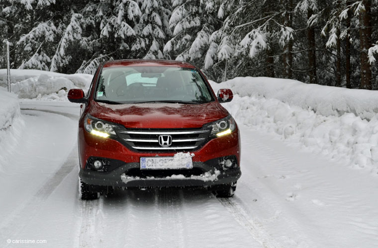 Essai Honda CR-V 4 Suisse sur Neige