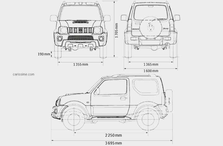 Suzuki Jimny Dimensions